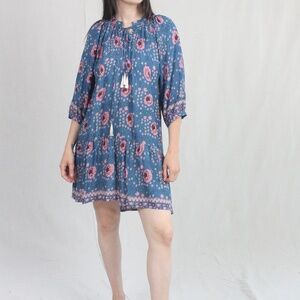 Natalie Martin Stevie Dress Vintage Flowers Azure